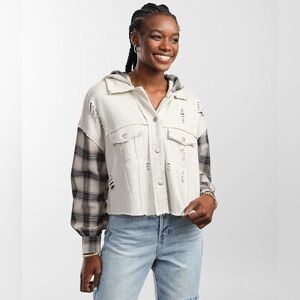 Dance & Marvel hooded shacket